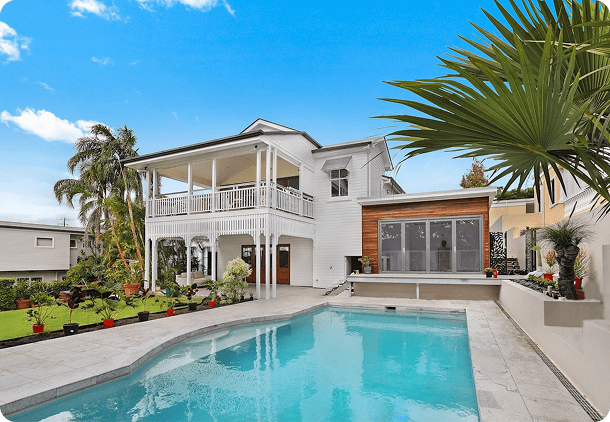 Luxury residential property with backyard swimming pool