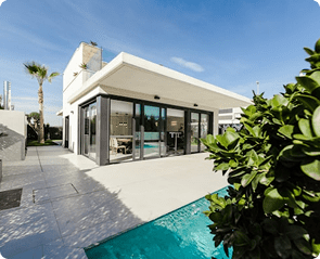 Luxury residential patio and outdoor living space in Montenegro